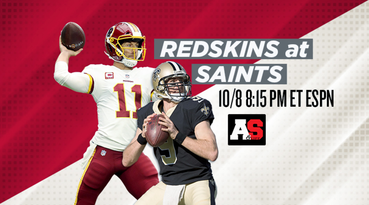 Washington Redskins @ New Orleans Saints: Monday Night NFL live on