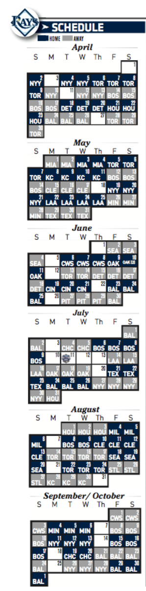 Rays Downloadable Schedule
