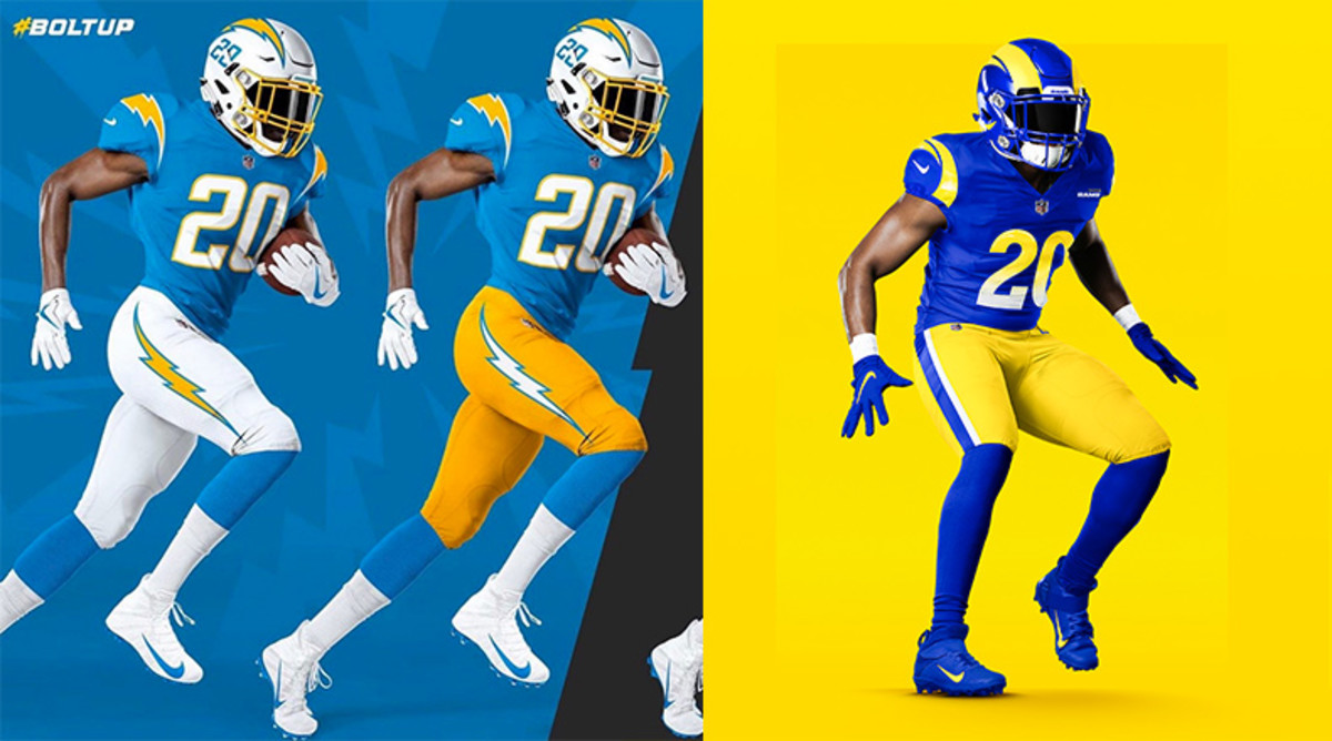 Chargers or Rams: Which NFL Team That Calls Los Angeles Home Has the Better New Uniform?