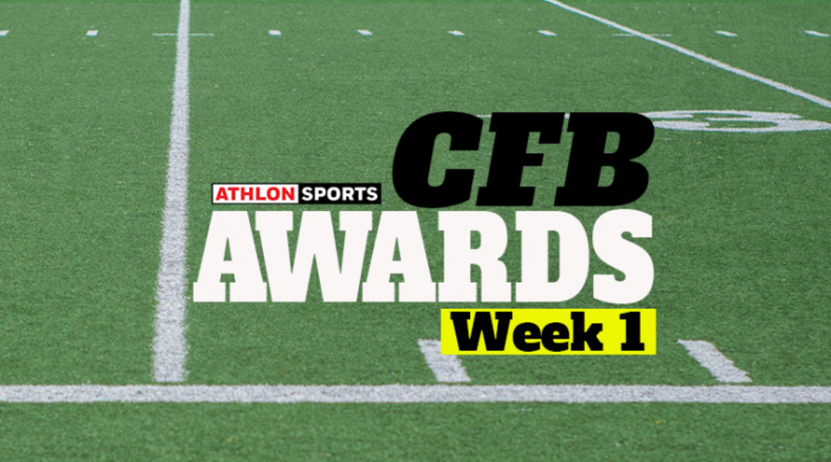 College Football Week 1 Awards Athlon Sports