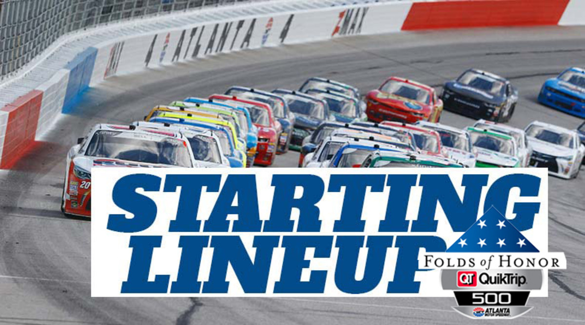 NASCAR Starting Lineup for Sunday's Folds of Honor QuikTrip 500 at