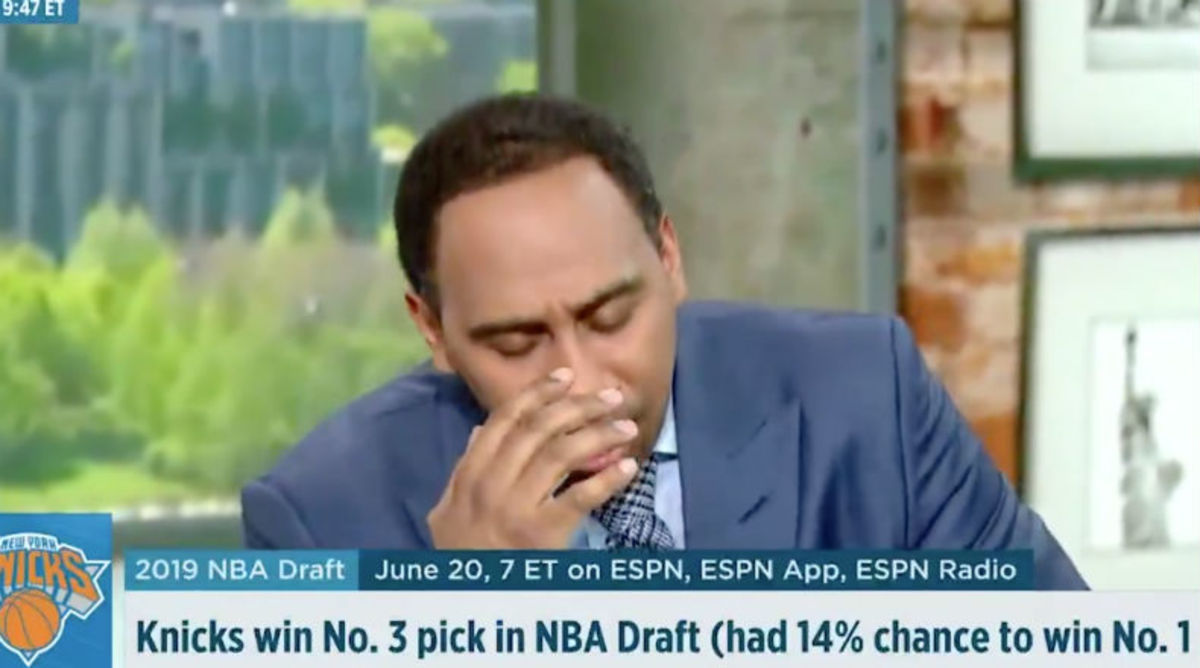 Stephen A. Smith Has Meltdown Over Knicks Getting Third Pick in NBA Draft