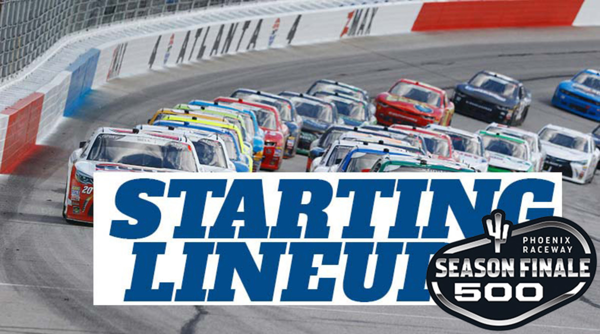 NASCAR Starting Lineup for Sunday's Season Finale 500 at Phoenix Raceway