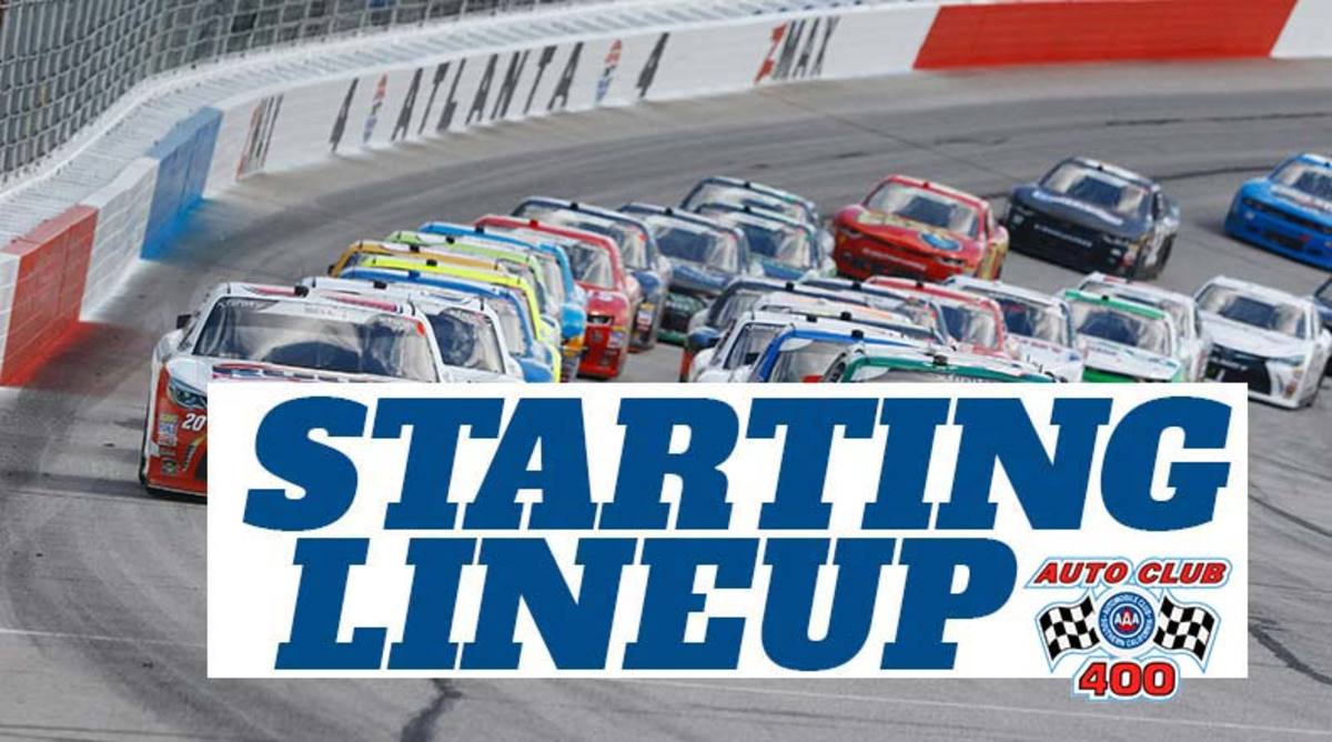 NASCAR Starting Lineup for Auto Club 400 at Auto Club Speedway (Fontana)