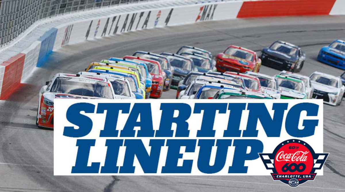 NASCAR Starting Lineup for Sunday's CocaCola 600 at Charlotte Motor