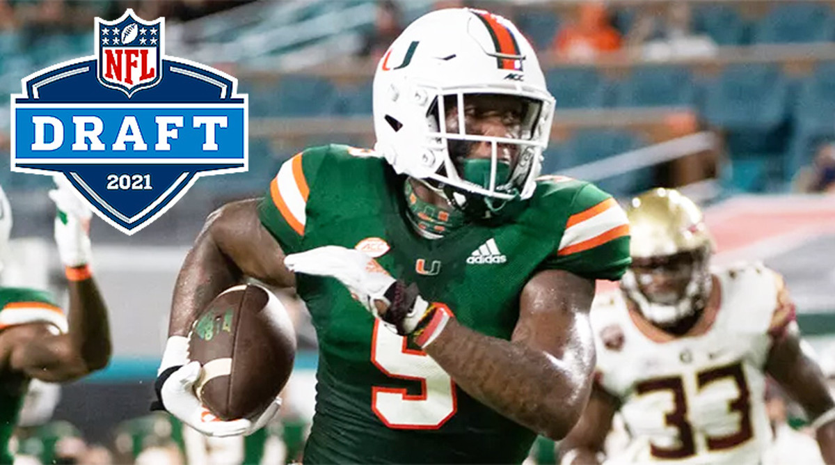 Miami Hurricanes Brevin Jordan best TE after contact in 2021 NFL Draft