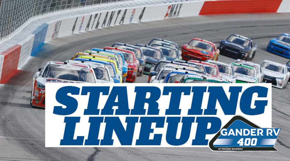 NASCAR Starting Lineup for Sunday's Gander RV 400 at Pocono Raceway