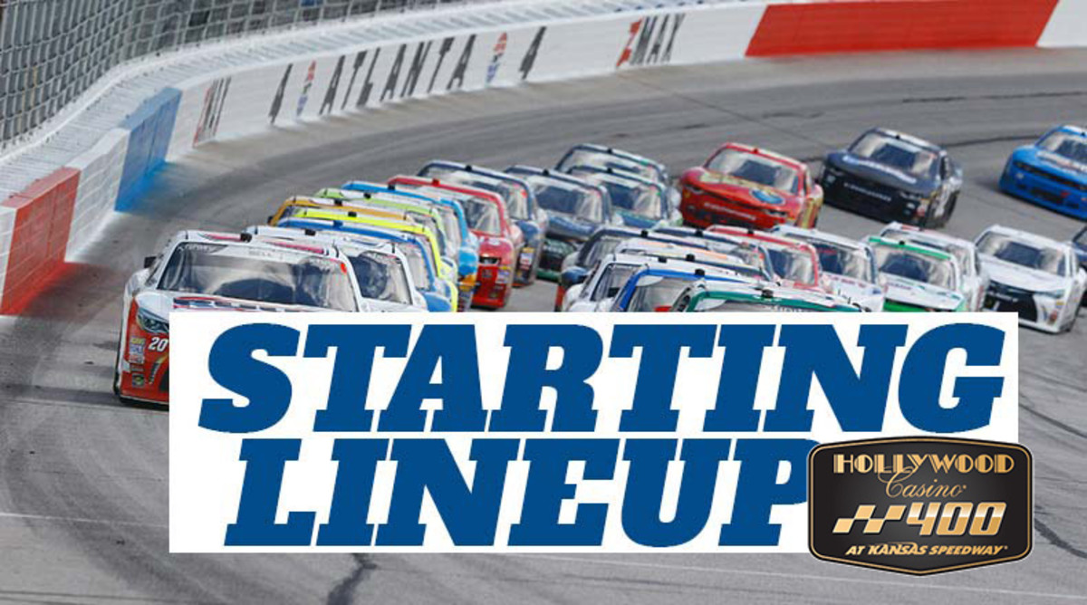 NASCAR Starting Lineup for Sunday's Hollywood Casino 400 at Kansas Speedway