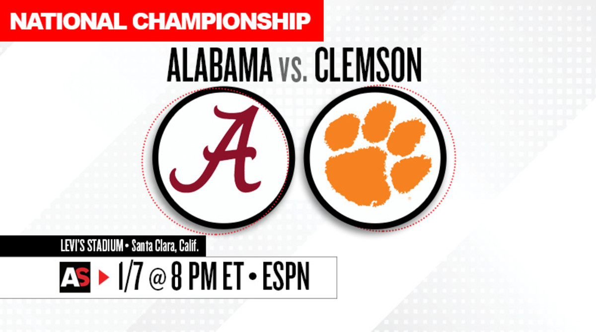 National Championship Prediction and Preview: Alabama Crimson Tide vs. Clemson Tigers