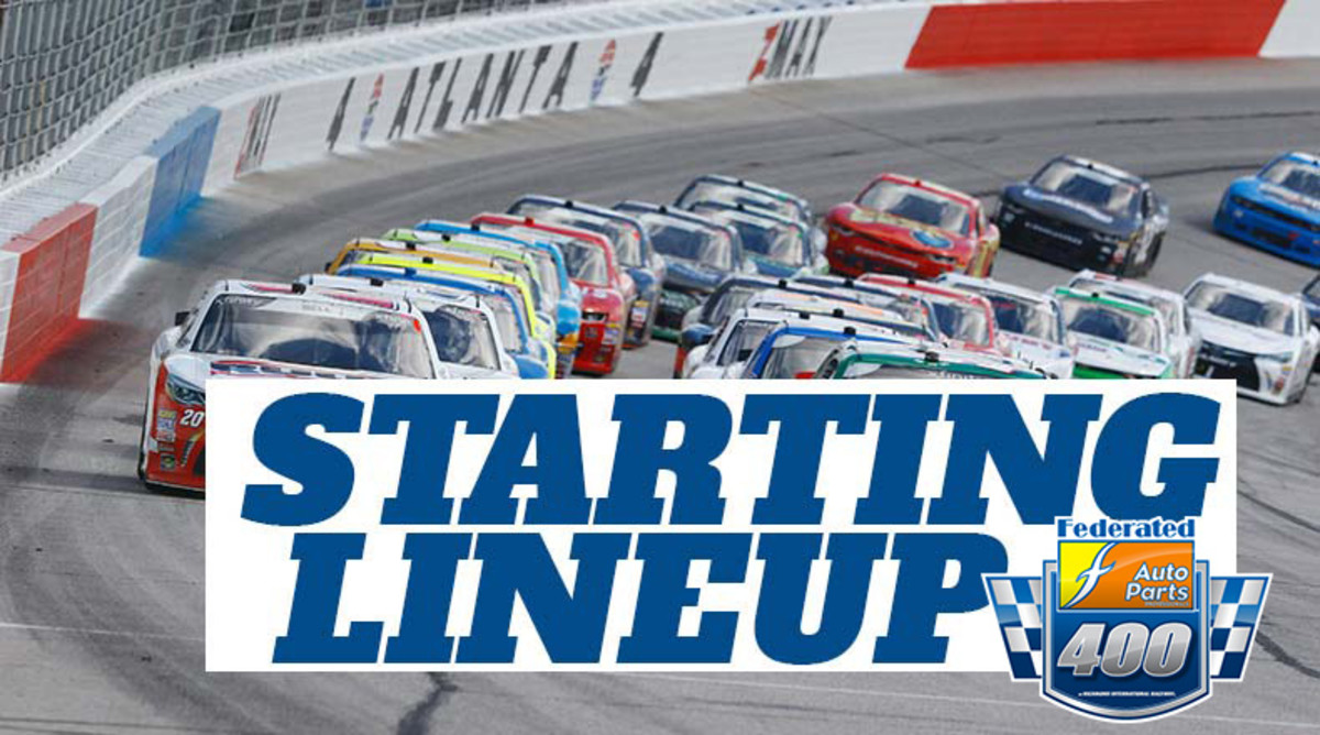 Starting Lineup for Saturday's Federated Auto Parts 400 at Richmond International Raceway