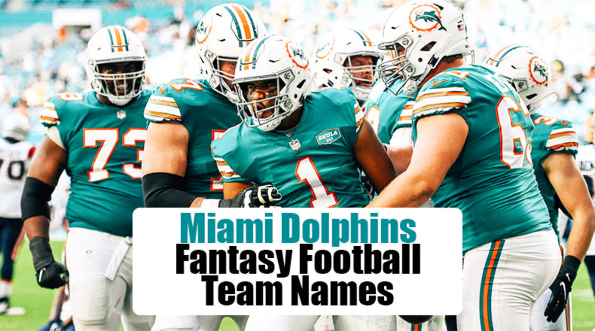 Miami Dolphins Fantasy Football Team Names