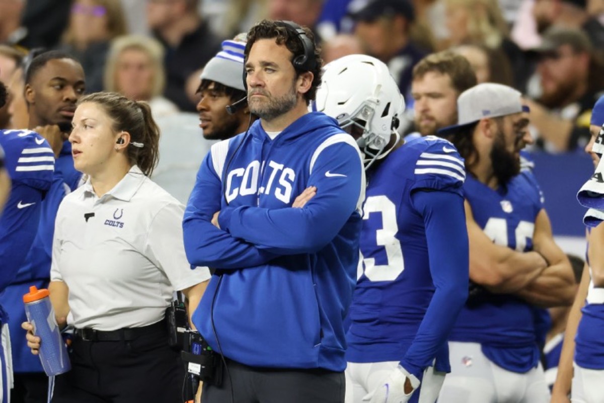 Colts interim coach Jeff Saturday
