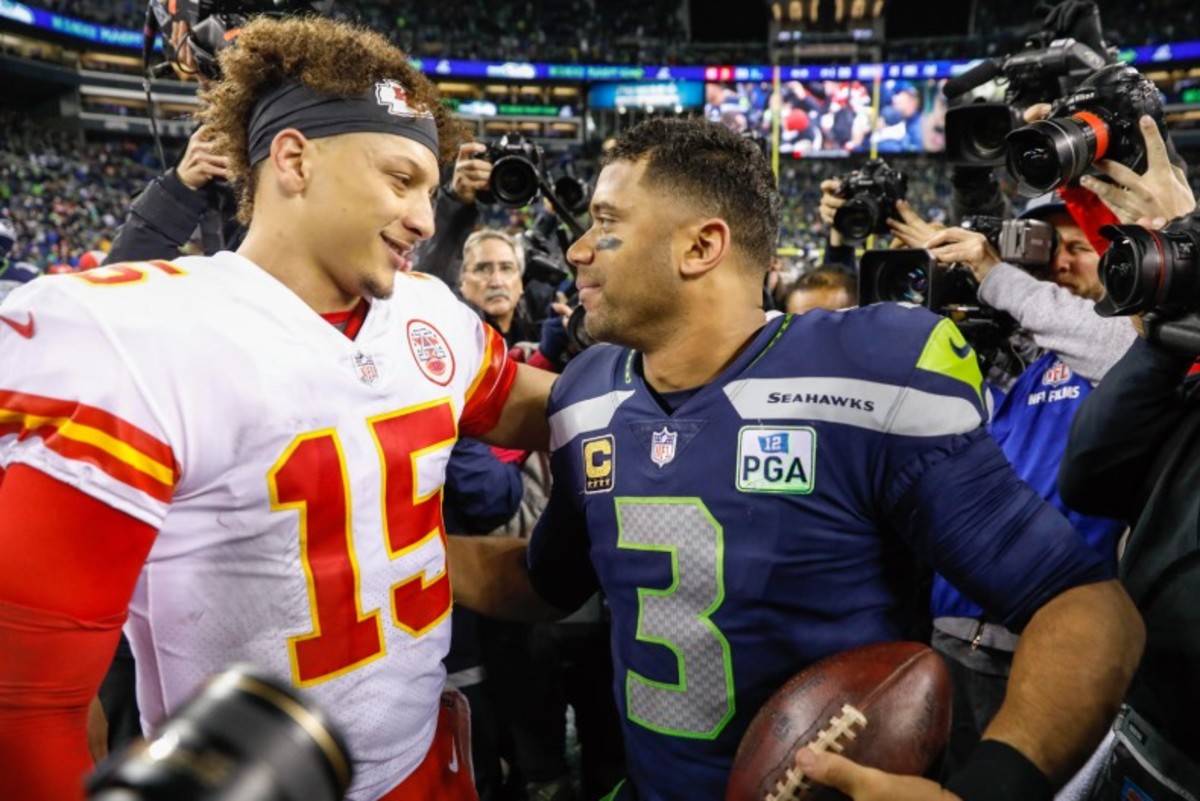 Patrick Mahomes and Russell Wilson