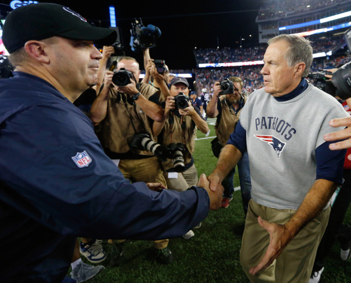 Former Texans' HC Bill O'Brien and Patriots' HC Bill Belichick