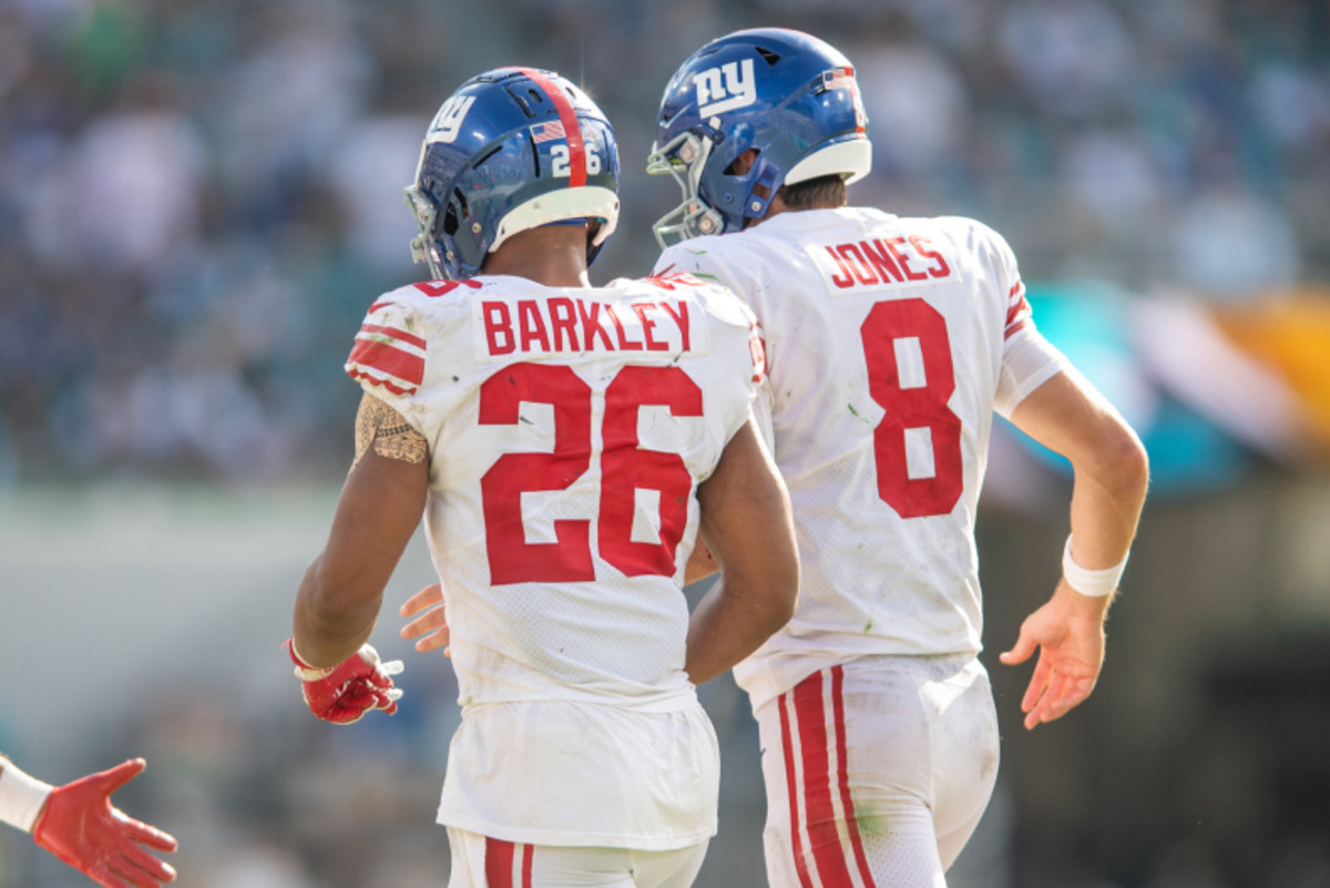 Giants' Daniel Jones speaks on Saquon Barkley contract situation