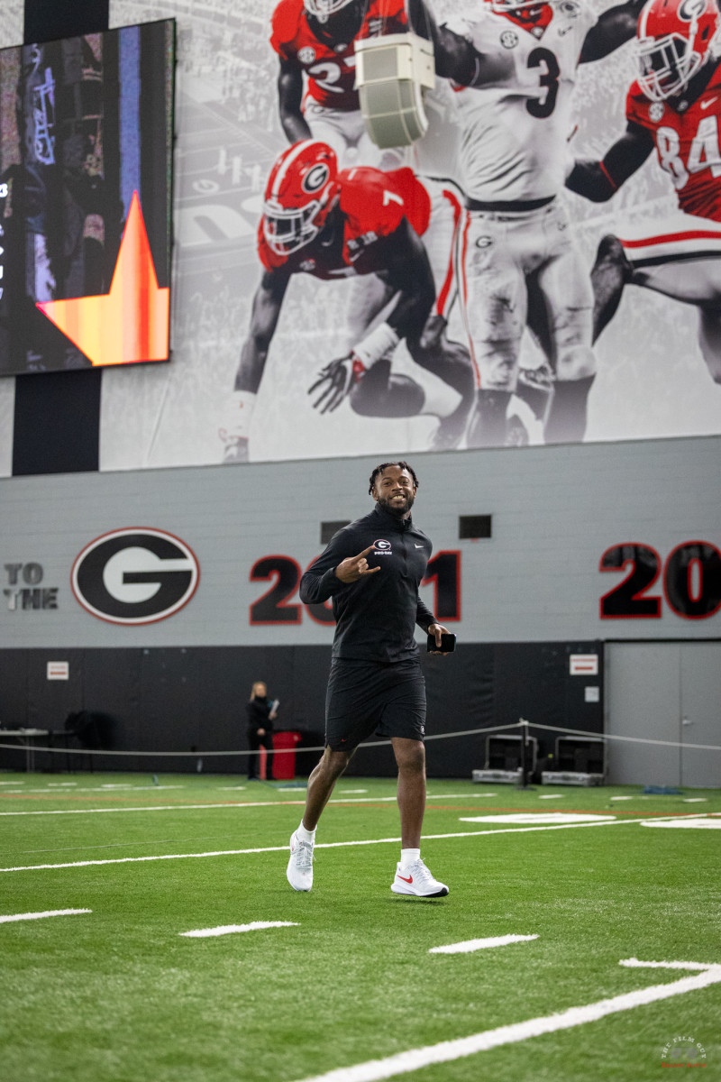 Football Photos of Pro Day for NFL Draft, Pro Day Results