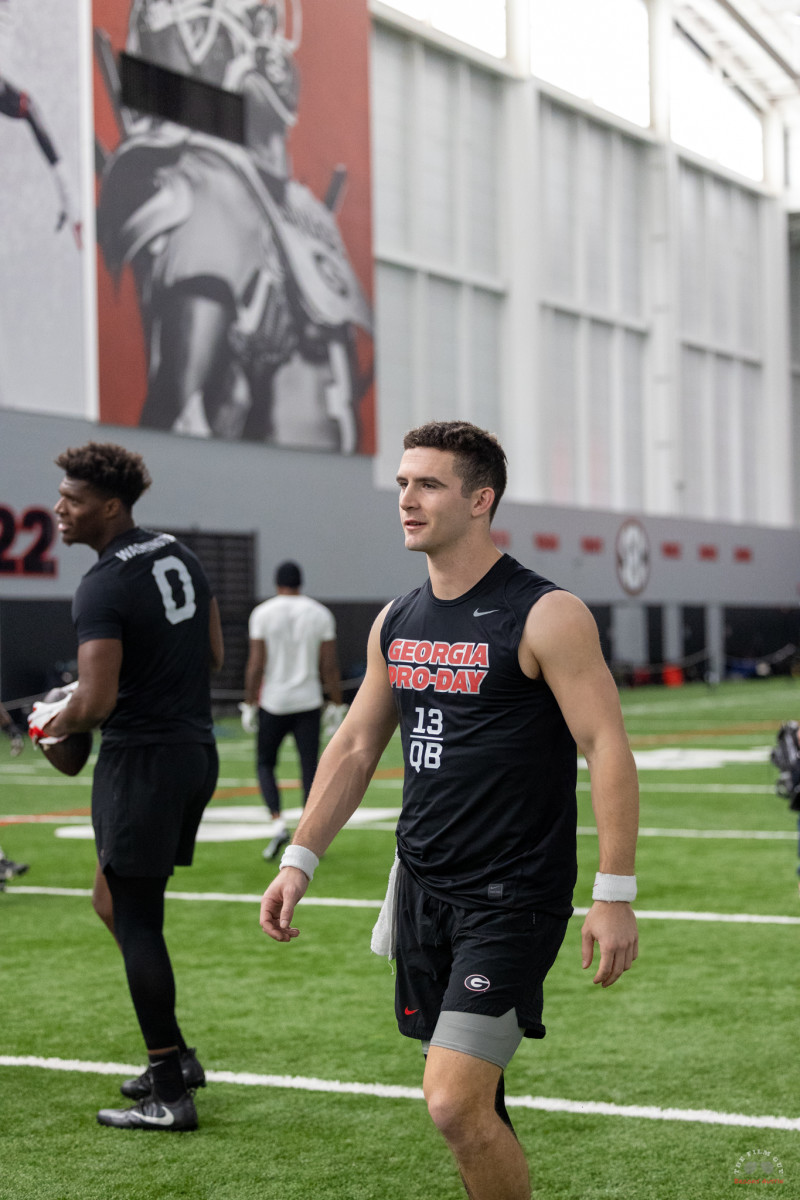 Football Photos of Pro Day for NFL Draft, Pro Day Results