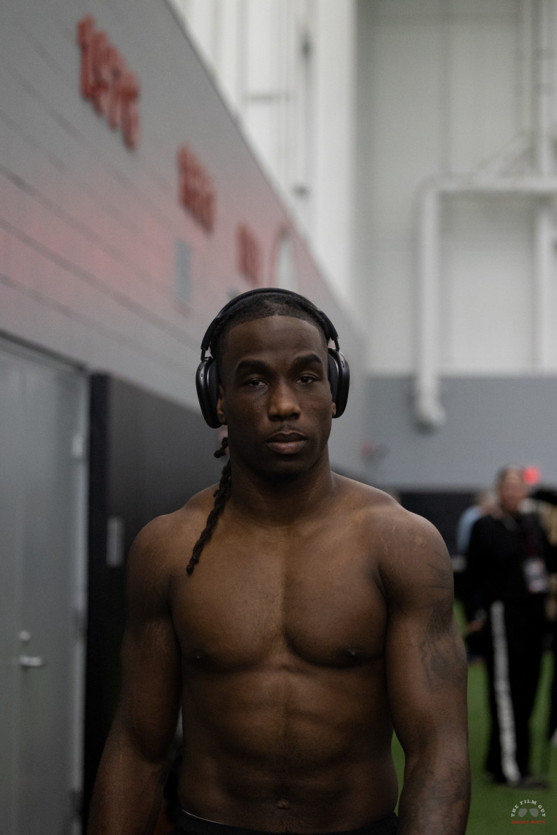 Football Photos of Pro Day for NFL Draft, Pro Day Results