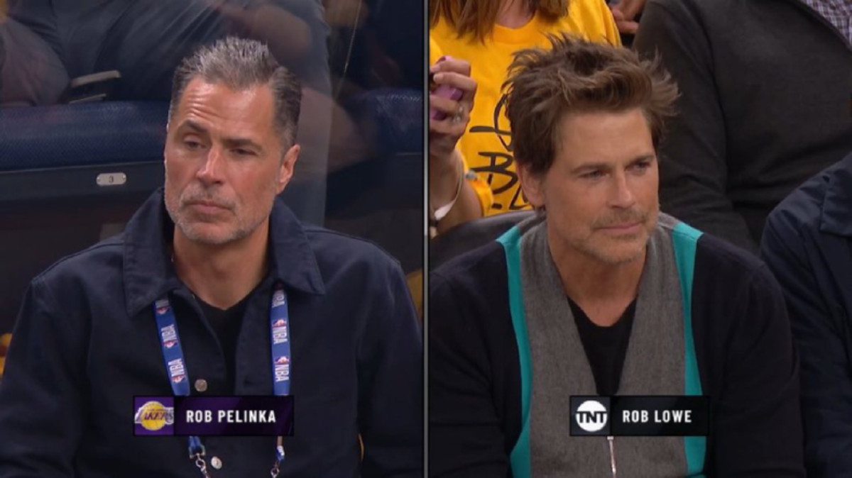 NBA Twitter is Still Dumfounded By Rob Pelinka, Rob Lowe SideBySide