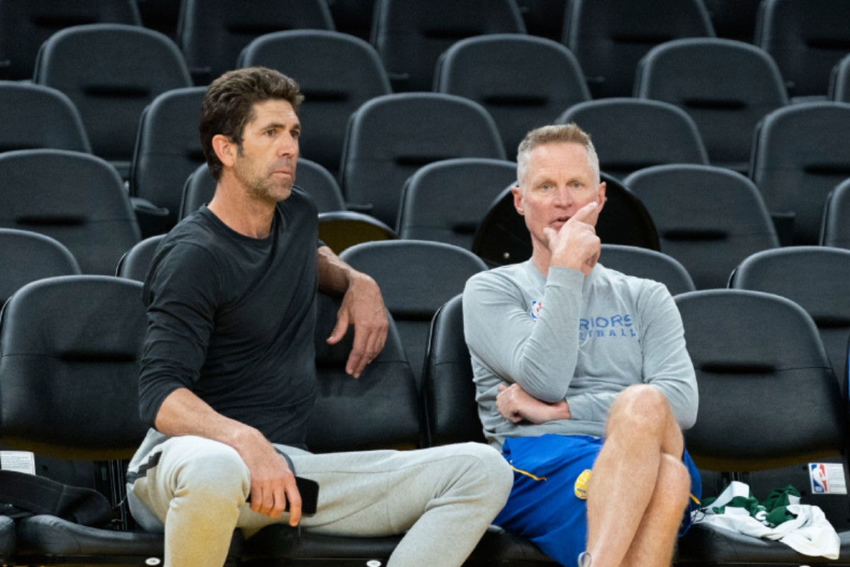 Bob Myers and Steve Kerr