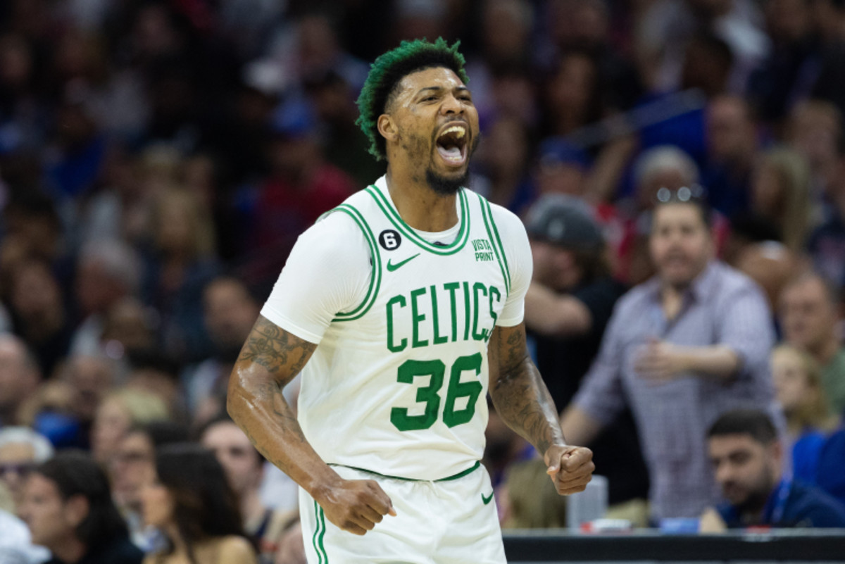 3. Marcus Smart's Blue Hair Draws Mixed Reactions from Fans - wide 8