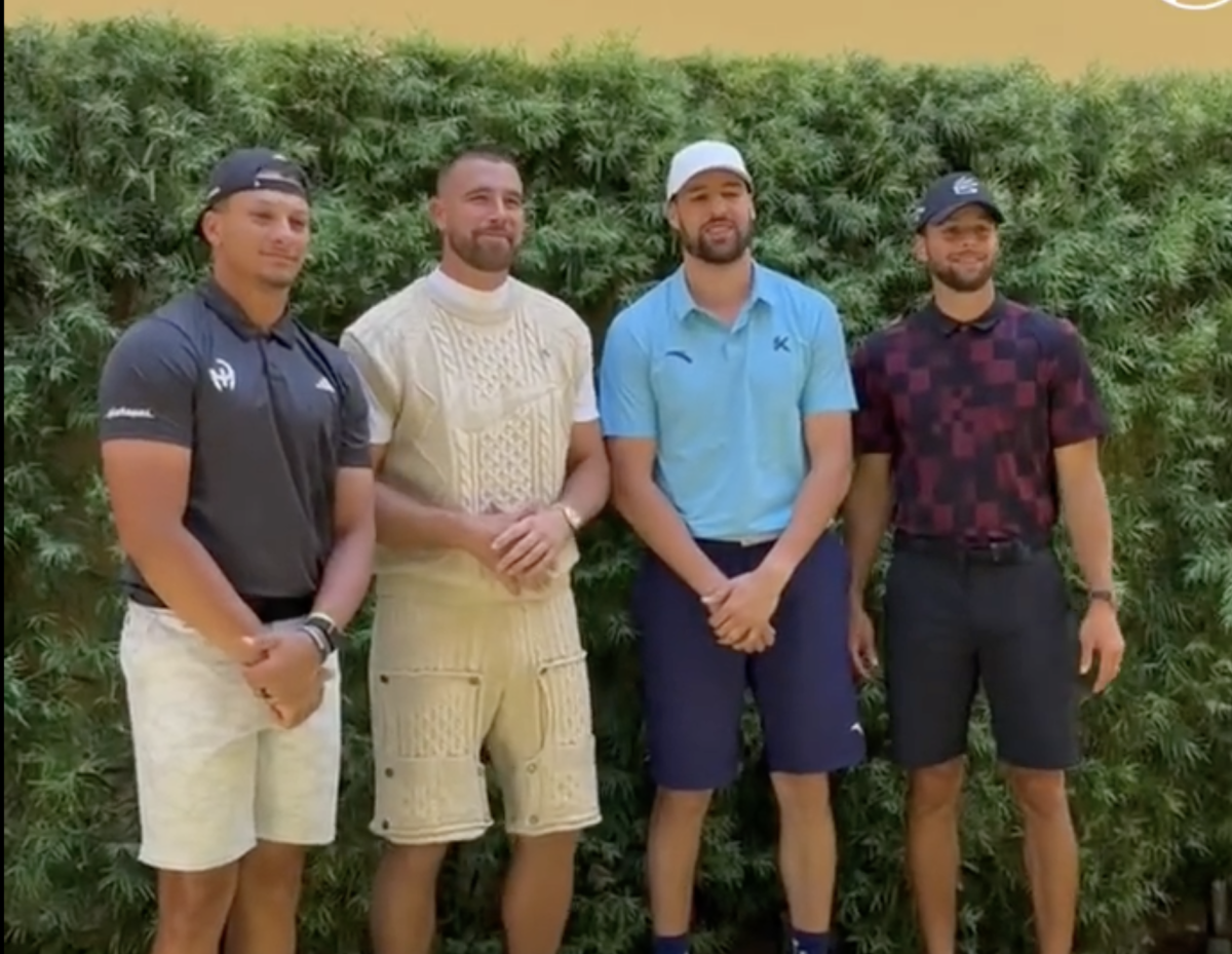 Travis Kelce Turning Heads With His Golf Outfit At TNT's 'The