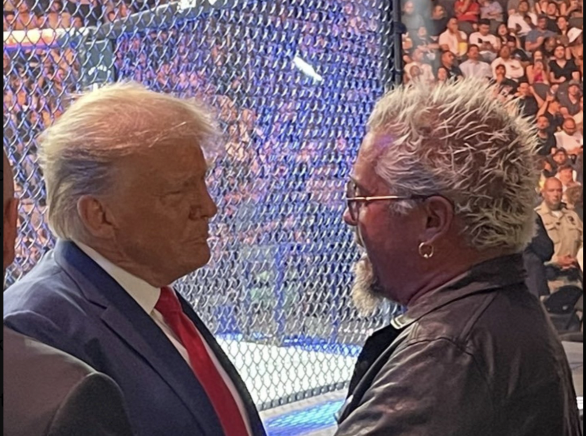 Guy Fieri's Photo Op With Donald Trump At UFC Fight Is Turning Heads