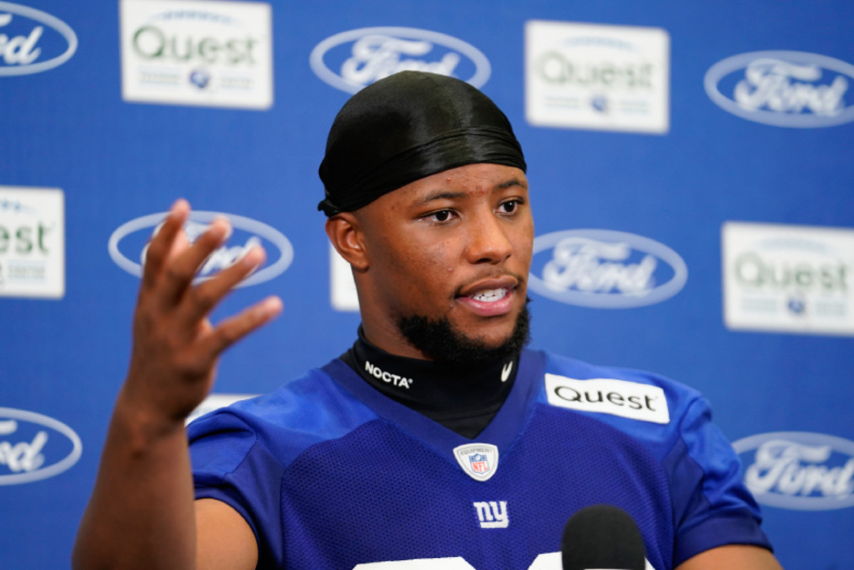 I wanna be a Giant For Life” Saquon Barkley.. 🖊️ #GiantsPride 🏈