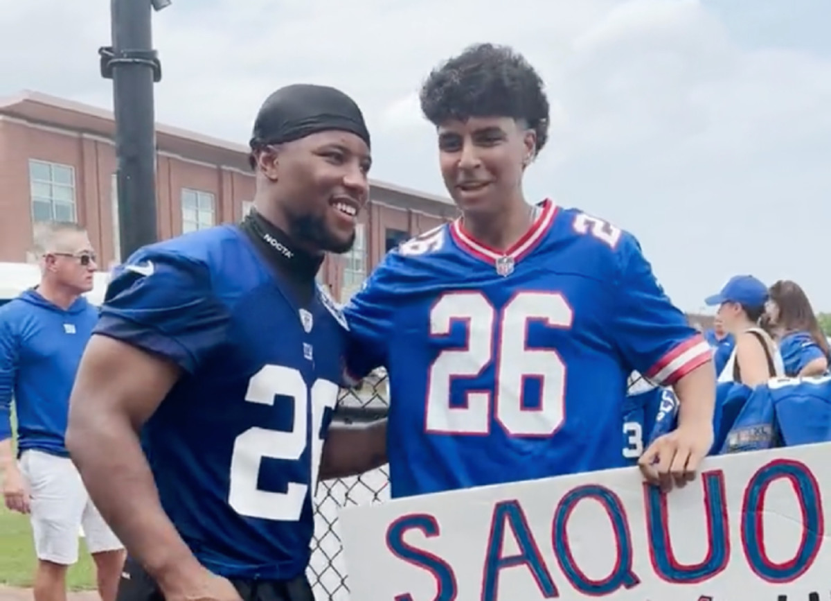 I wanna be a Giant For Life” Saquon Barkley.. 🖊️ #GiantsPride 🏈