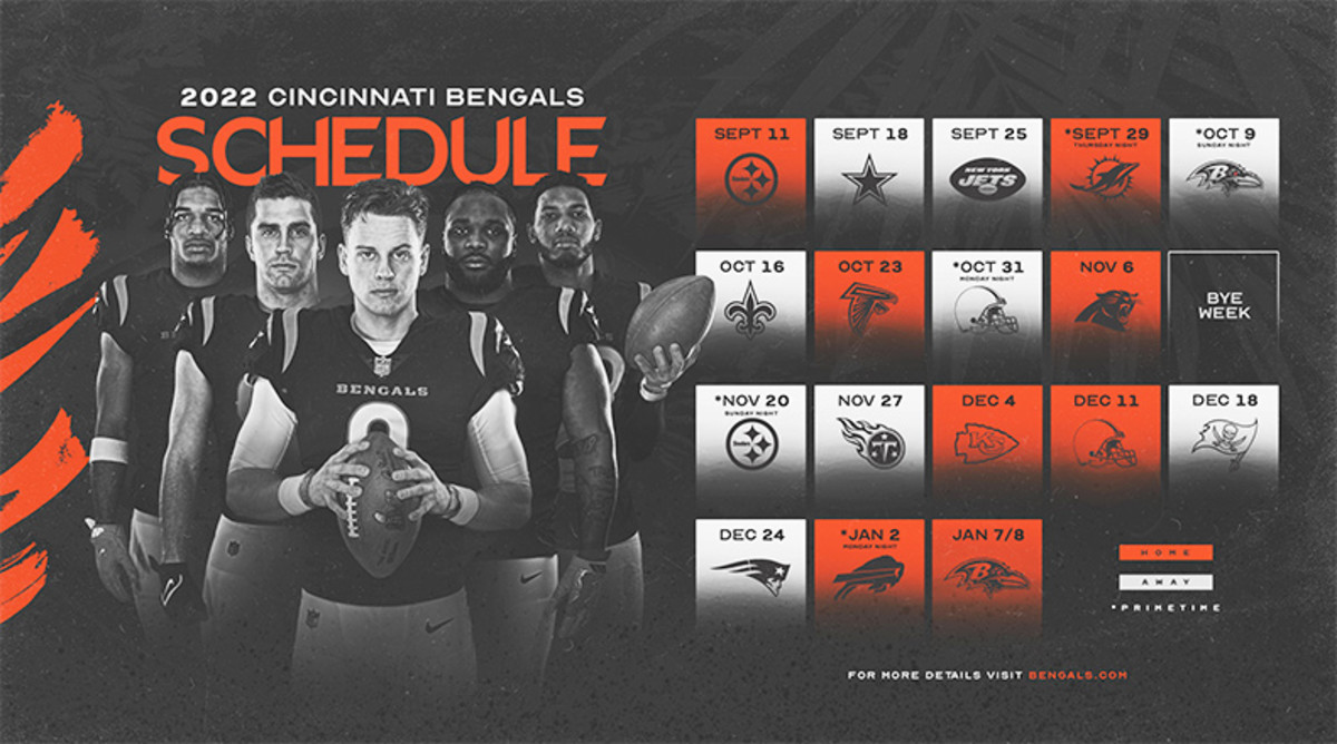 Cincinnati Bengals 2022 Schedule