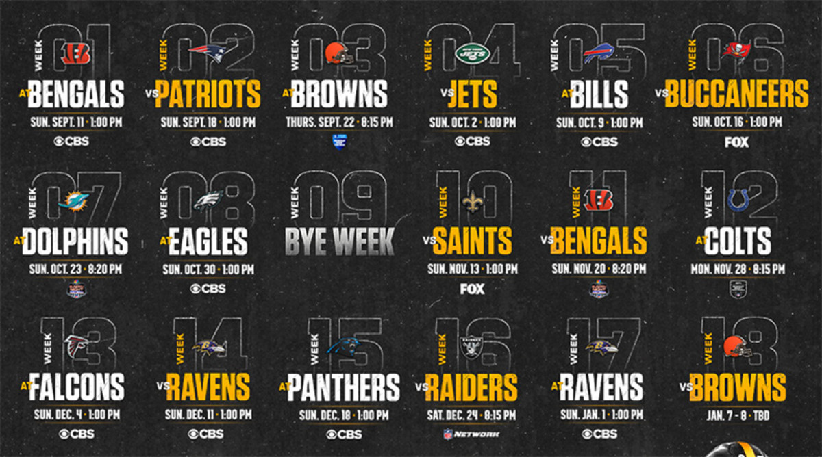 Pittsburgh Steelers 2022 Schedule