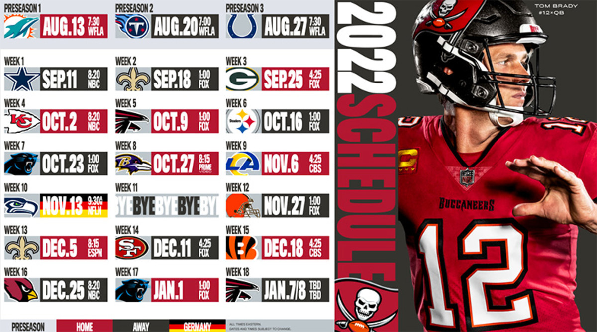 Tampa Bay Buccaneers Schedule 2022: Opponents and win-loss predictions