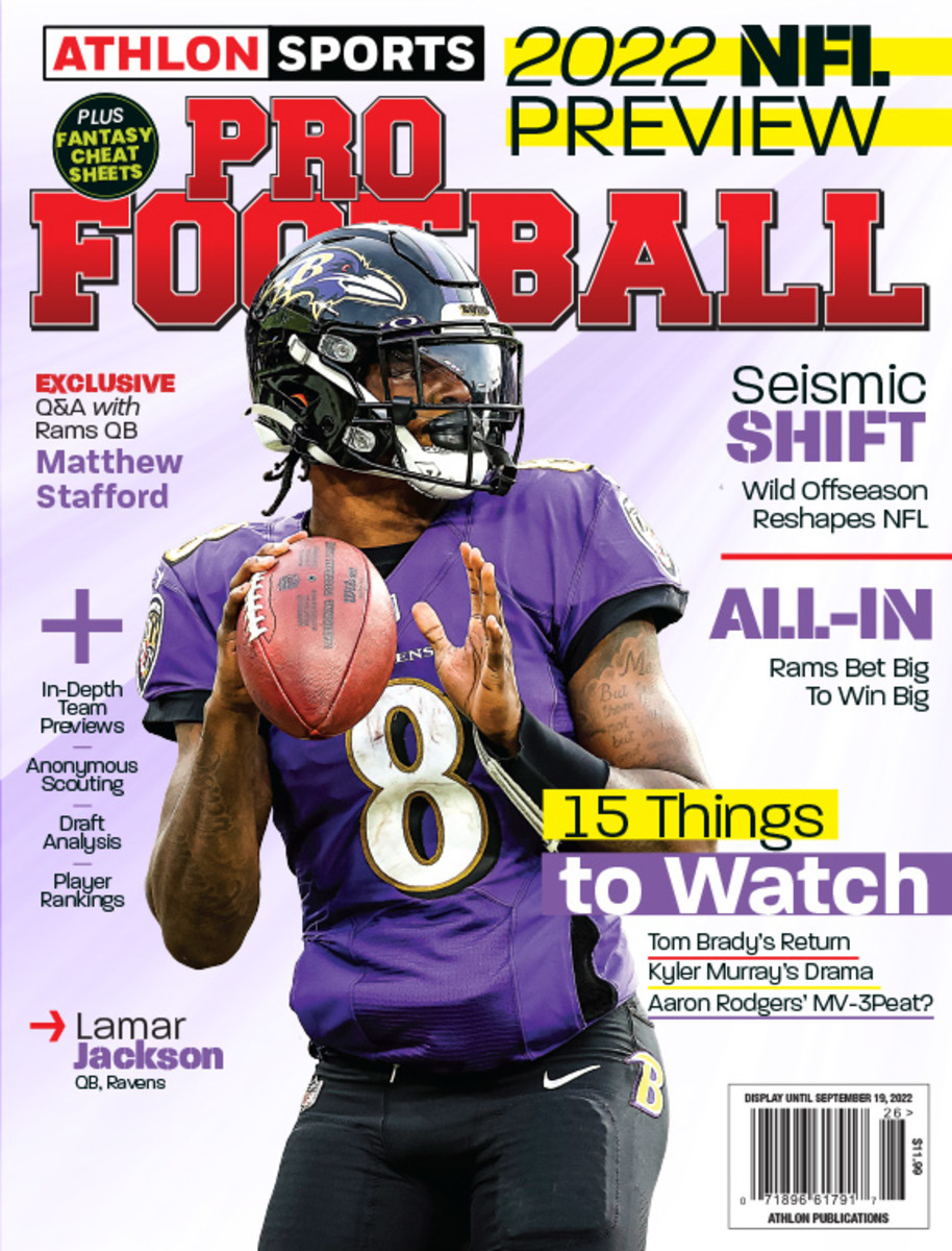 Athlon Sports 2022 NFL Preview Magazine (Baltimore Ravens)