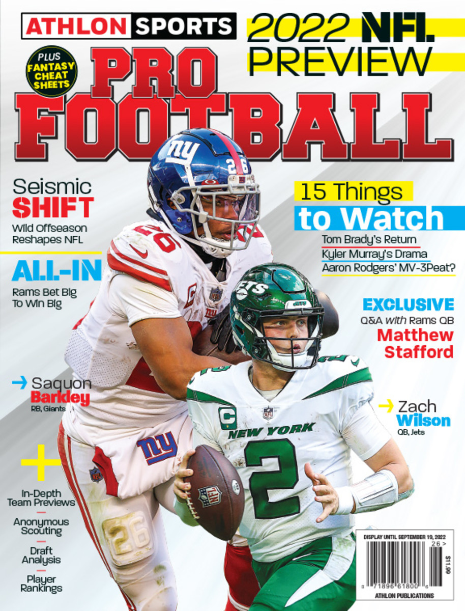 Athlon Sports 2022 NFL Preview Magazine (New York Giants/New York Jets)