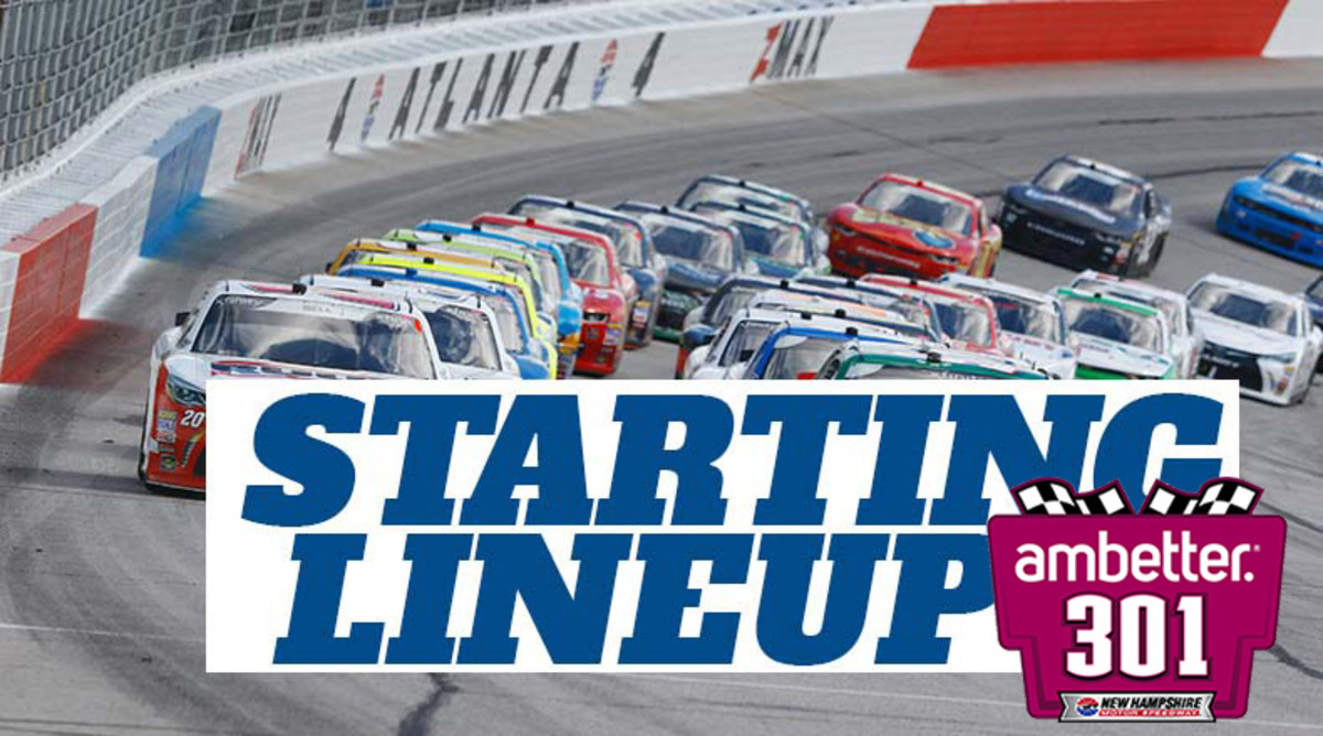 NASCAR Starting Lineup for Sunday's Ambetter 301 at New Hampshire Motor