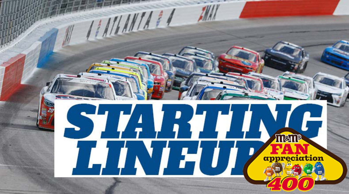 Starting Lineup for NASCAR Cup Series' M&M's Fan Appreciation 400 at Pocono Raceway