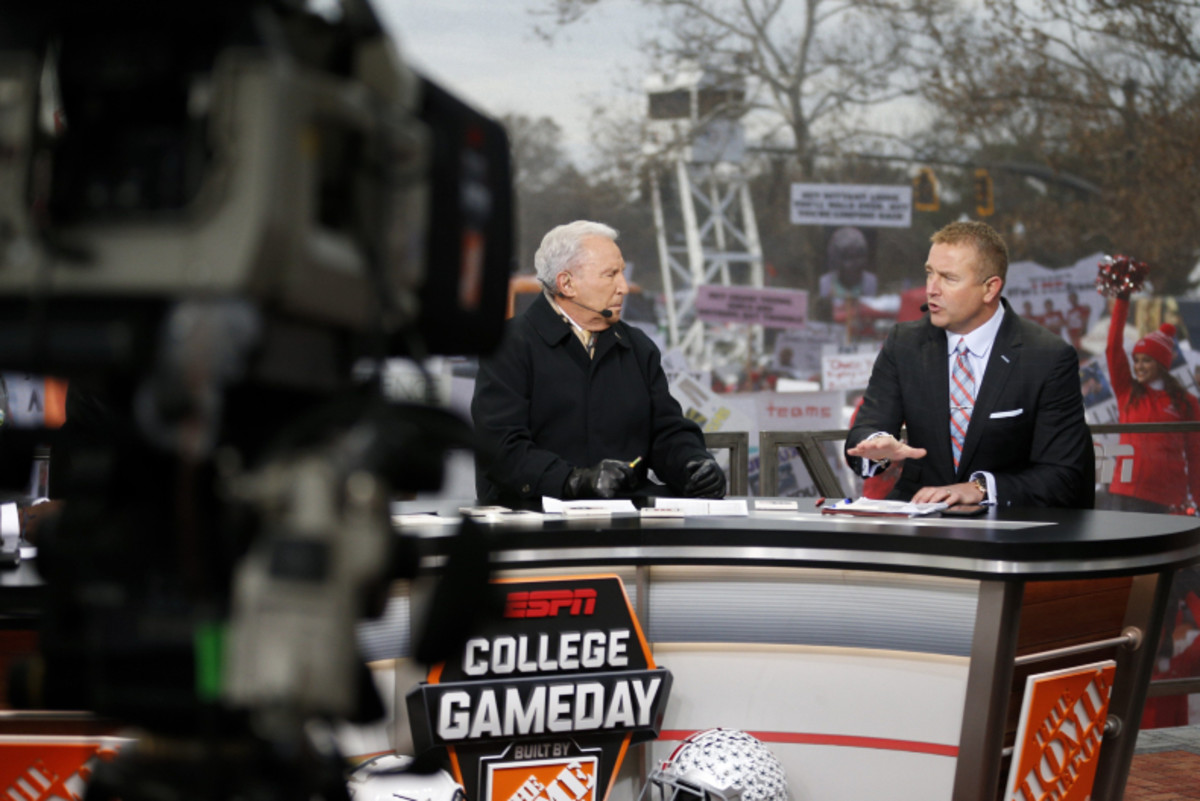 Lee Corso and Kirk Herbstreit on ESPN's College GameDay