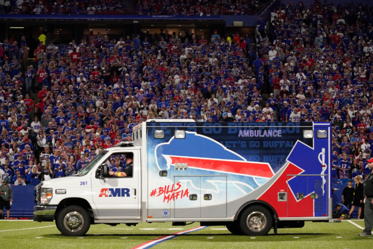 Bills CB Dane Jackson leaves game in an ambulance.