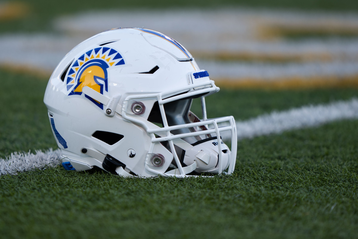 San Jose State football helmet