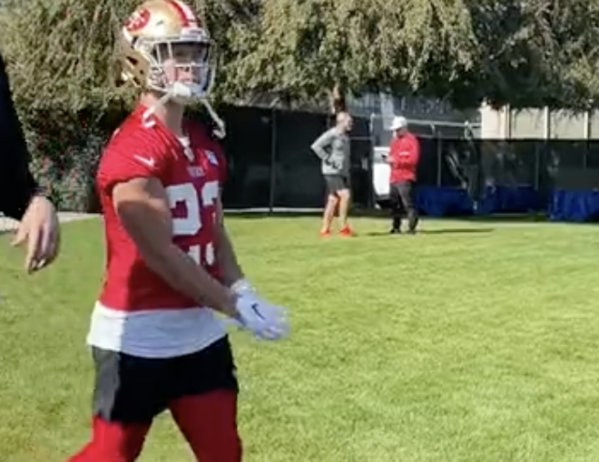 Video: First Look At Christian McCaffrey In 49ers Uniform