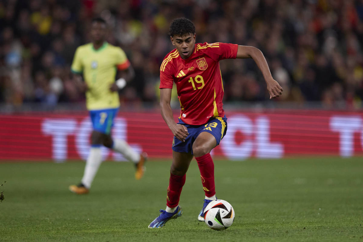 Spain 33 Brazil Endrick scores his first Bernabeu goal Futbol