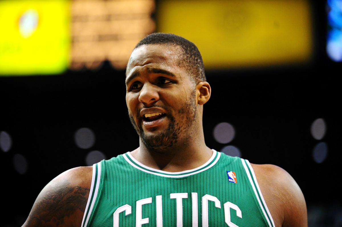 Boston Celtics forward Glenn Davis is seen in a 2011 game against the Phoenix Suns at the US Airways Center.