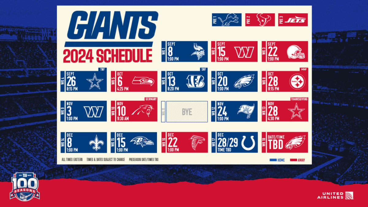 New York Giants 2024 Schedule: Instant Reactions - Athlon Sports