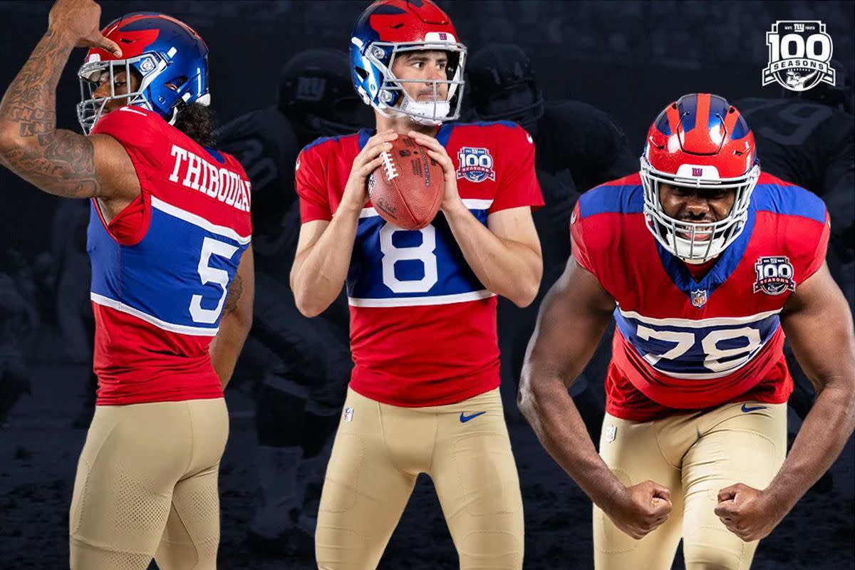 Seeing Red NFL Fans Criticize New York Giants' Throwback Uniform