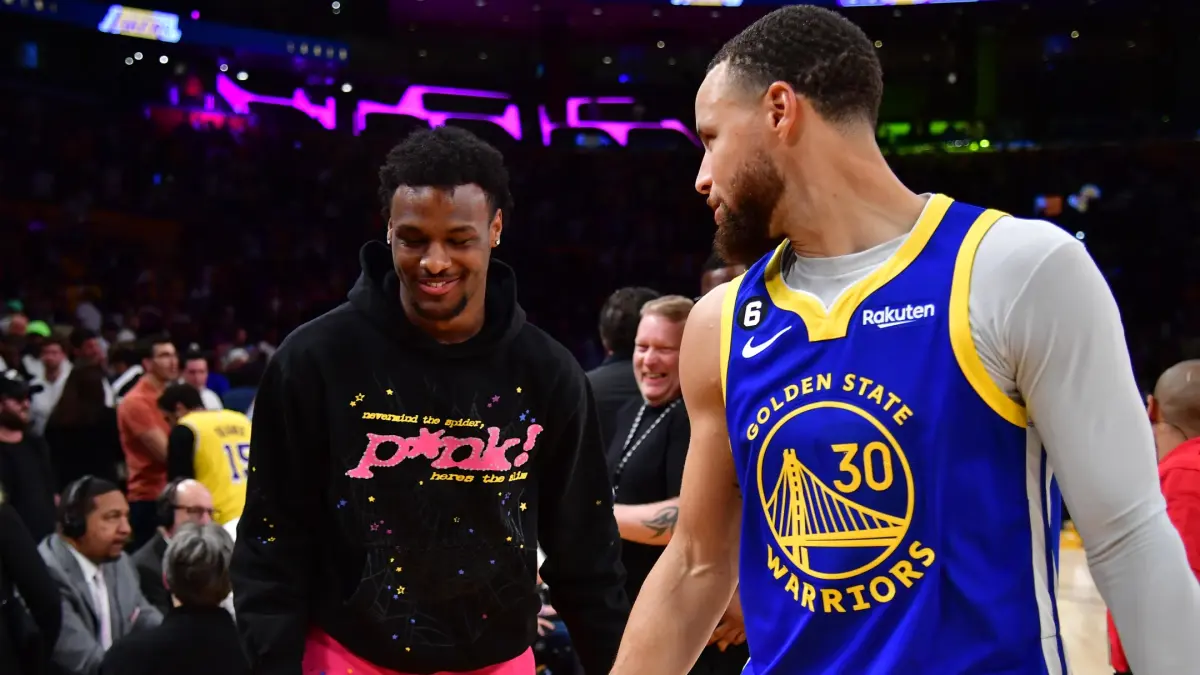 Prince James Humbling Experience: Golden State Warriors Guard Leaves Bronny  James Starstruck - Athlon Sports