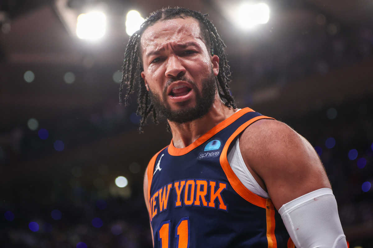 May 8, 2024; New York, NY; New York Knicks guard Jalen Brunson during game two of the second round for the 2024 NBA playoffs at Madison Square Garden.