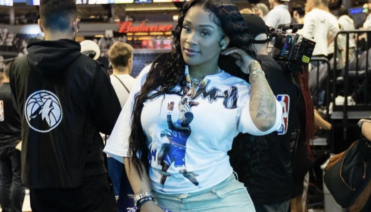 Anthony Edwards' Girlfriend Goes Viral For Outfit Choice At NBA Playoff ...