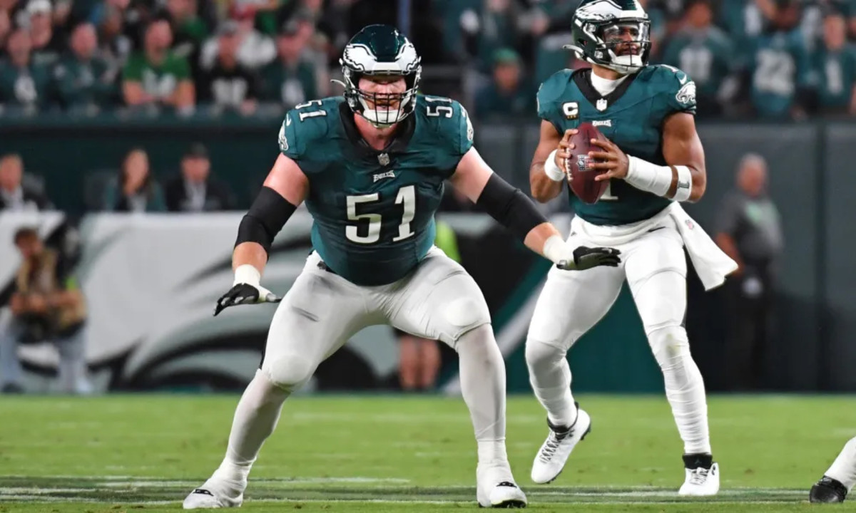 Watch: Philadelphia Eagles Show Highlight Reel of Cam Jurgens Pulling ...