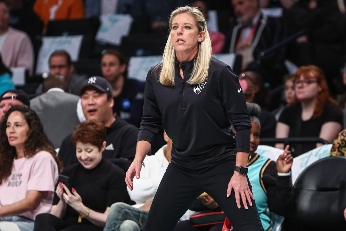 Indiana Fever head coach Christie Sides at Barclays Center. 
