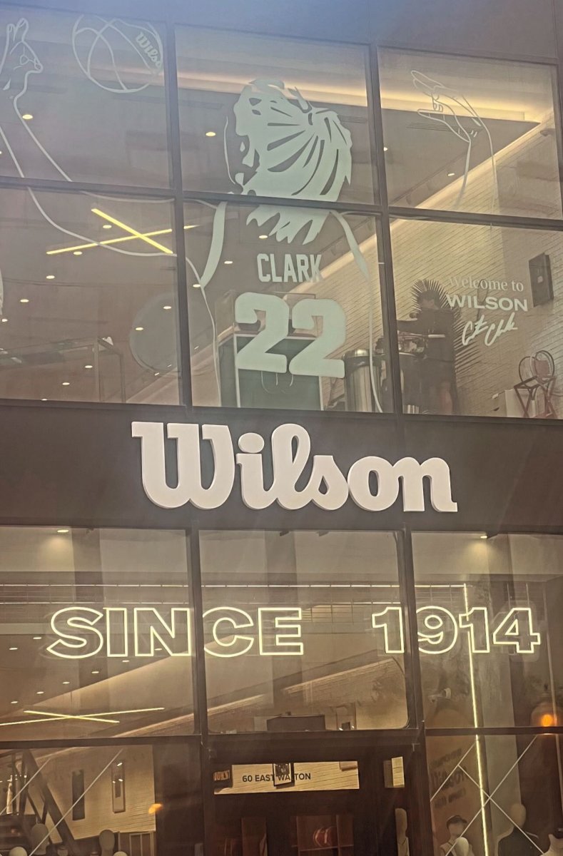 Wilson Basketball Displays Giant Caitlin Clark Ad in Angel Reese